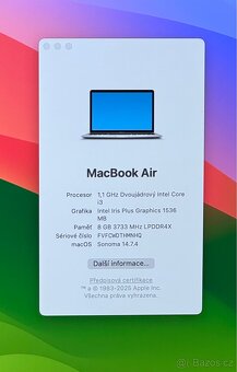MacBook Air 13” 2020/8GB RAM/Intel i3/256GB SSD/Záruka - 2