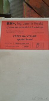 Fréza na výplně RH+ spodní braní - 2