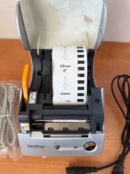 Brother P-touch QL-500 + kabely + téměř nová páska - 2