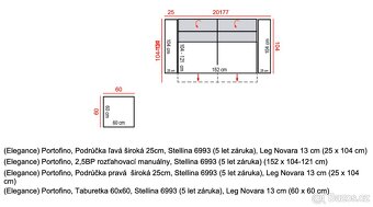 Luxusní sedačka Phase Portofino - bezvadný stav, v záruce - 2