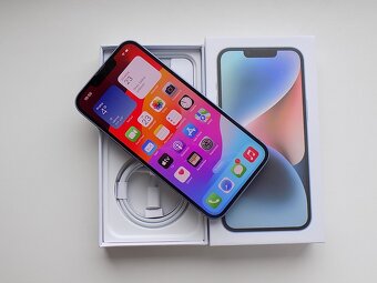 APPLE iPhone 14 128GB Blue - ZÁRUKA - TOP STAV - 2