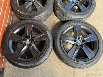 Alu 16" 5x100, škoda Rock Black letní F3 Rapid TOP - 2