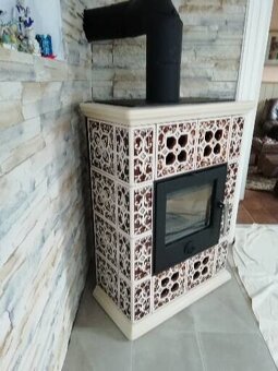 Kachlová krbová kamna Jasmína - 9 kW - 2