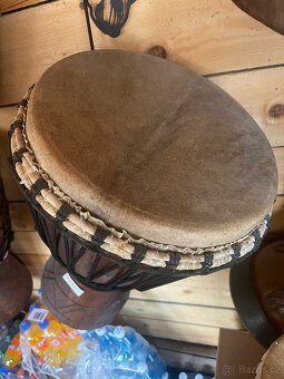 Ručně dělaný africký buben z Konga – 60 cm - 2