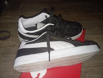 Krásné značkové boty puma 38(bílé a černé) - 2