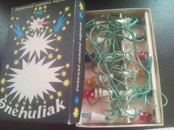 VÁNOČN SVĚTÝLKA retro SNEHULIAK ZLATOKOV - 2