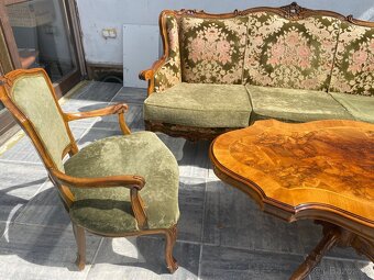 Zámecká sedací souprava  Biedermeier- AKCE doprava - 2