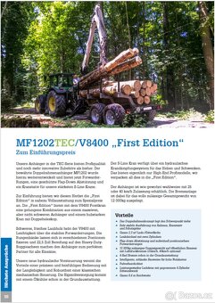 Přívěs na přepravu dřeva Trejon Multiforest MF1202 s jeřábem - 2