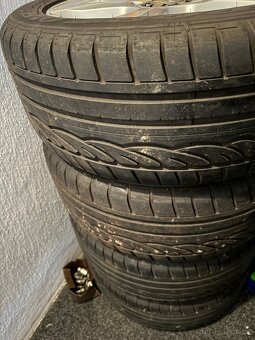 ALU KOLA AUDI A4 - 225/50/R17" s letními pneu DUNLOP 6mm - 2