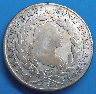 Stříbrná mince r. 1768 Maxmilián III. Josef - 2