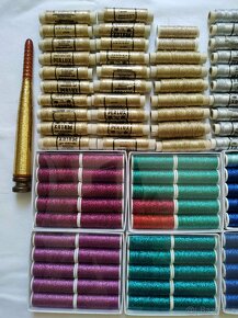 Metalické třpytivé vyšívací nitě - 2