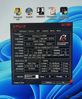 Herní strojovna  RTX 3070 / i7 12700 / 32GB DDR4 - 2