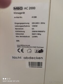 Mobilni klimatizace MBO - 2