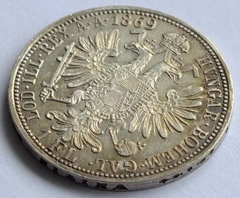 Frant. Josef, zlatník (Gulden, florin) 1869 A, Ag 900 - 2