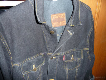 Bunda - džíska jeans riflová pánská černá - vel.XL - 2
