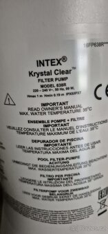 Filtrační pumpa do bazénu Intex Krystal Clear - 2