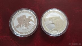 2x 1 oz stříbrné mince Wedge Tailed Eagle 2021 a 2022 - 2