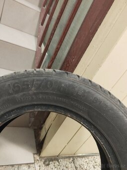 Prodám letní sadu pneu 165/70 R14 - 2
