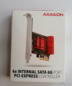 AXAGON PCES-SA6, PCIe řadič - 6x interní SATA 6G port - 2