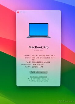 MacBook Pro 15” 2018/16GB RAM/Intel i7/512GB SSD/Záruka - 2