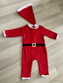 Overal Santa Claus s čepicí H&M, v. 74-80 NOVÝ - 2