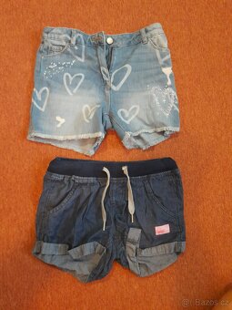 Džínové kraťasy  vel. 140 - 2