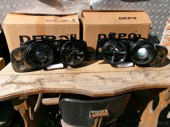 BMW E -32 , E 34 - Přední světla kouřová - 2