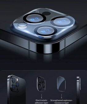 Ochranné sklíčka na kameru Apple Iphone 16 PRO + PRO MAX - 2