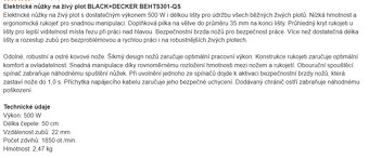 Elektrické nůžky na živé ploty BEHTS301-QS (BLACK+DECKER ) - 2