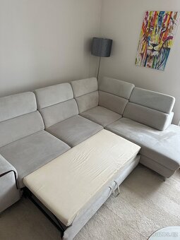 Šedý gauč do “L” - 2