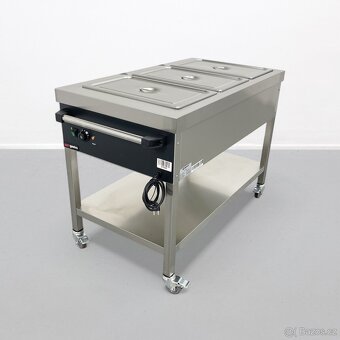 Termo vozík s ohřevnou vanou - 3x GN 1/1 - 2