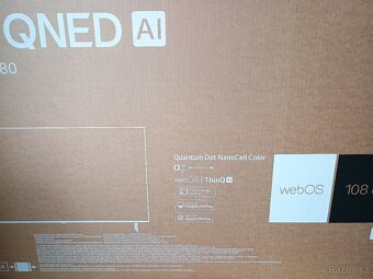 Velmi pěkná, téměř nová Tv Lg 43"QNED 80T6A, 4K UHD - 2