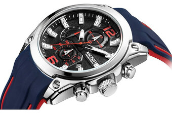 Pánské ocelové hodinky Megir s chronographem - 2