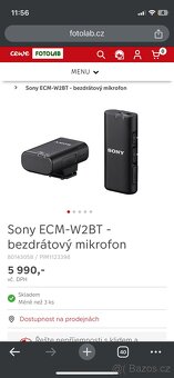 Sony ECM-W2BT - bezdrátový mikrofon - 2