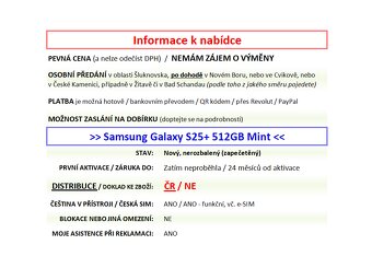 Samsung Galaxy S25+ S25 plus 512GB Mint NOVÝ NEROZBALENÝ - 2