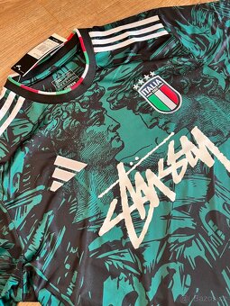 Futbalovy dres - adidas x Stussy x Italia zeleny vel. XL XXL - 2