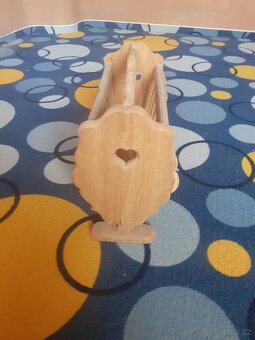 Stojan, držák na časopisy, dub - 2