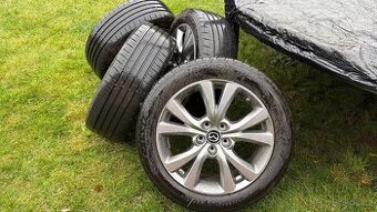 Originální alu disky Mazda R18 vč. letních pneu TOP stav - 2