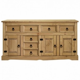 Dřevěná komoda 3 dveře + 7 zásuvek 16313 - 2