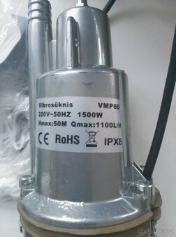 PONORNÉ ČERPADLO-1500W- Nové - 2