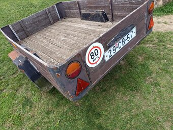 Prodám přívěsný vozík vlastní výroby na papírech - 2