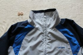 Dětská sportovní bunda LEWRO, vel. 140-146 (modrá/šedá) - 2
