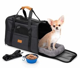 Nová přepravní taška pro psy/kočky včetně příslušenství - 2