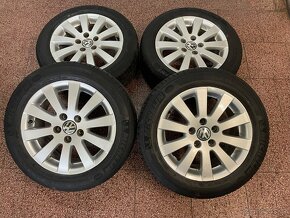 Originál Volkswagen ALU kola 5x112 r16 letní pneu 4,5mm - 2