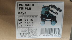 Dětské brusle 3v1 TEMPISH VERSO II TRIPLE, EU 30-33 - 2