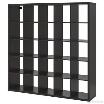 IKEA KALLAX Policový díl, černohnědá, 182x182 cm - 2