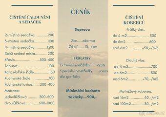 Čištění sedaček, koberců, matrací - 2
