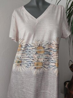Šaty letní dlouhé motiv slunečnice vel.M/38-40 - 2