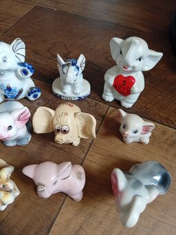 Keramika,sloni, různé keramické drobnosti - 2