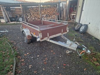 Přívěsný vozik VEZEKO VÁRIO bržděný 205cm x 127cm - 2